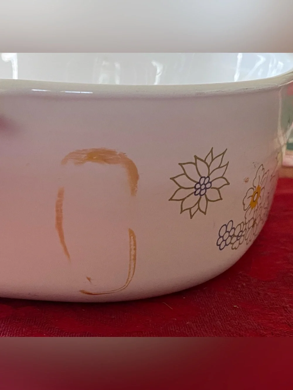 Vintage Corning Ware A-2-B Floral Bouquet 2qt Casserole Baking Dish Daisy Design